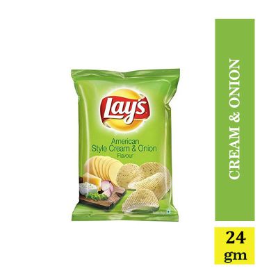 Lay's American Style Potato Chips - Cream & Onion 24 gm