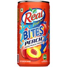 Dabur Real Fruit Power Bites Peach Can 180 ml
