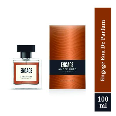 Engage Amber Hues Perfume for Men, Long Lasting, Ambery and Fruity, Ideal for Special Occasions, Perfect Gift for Men, Tester Free