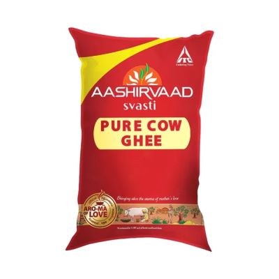 Aashirvaad Svasti Pure Cow Ghee 1 ltr Pouch