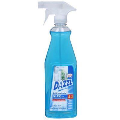 Dazzl anti bacterial glass & household cleaner 4in1 kills 99.9% germs(500 ml)