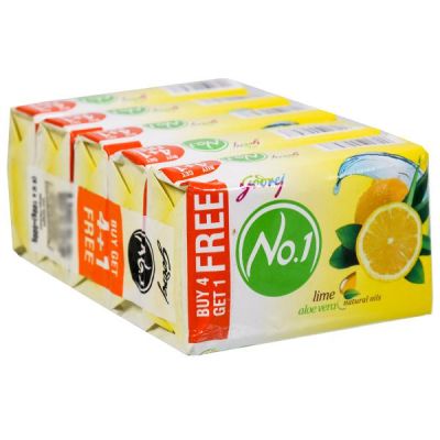 Godrej No1 Bathing Soap - Lime Aloe Vera (100gm)(Buy 4 Get 1 Free)