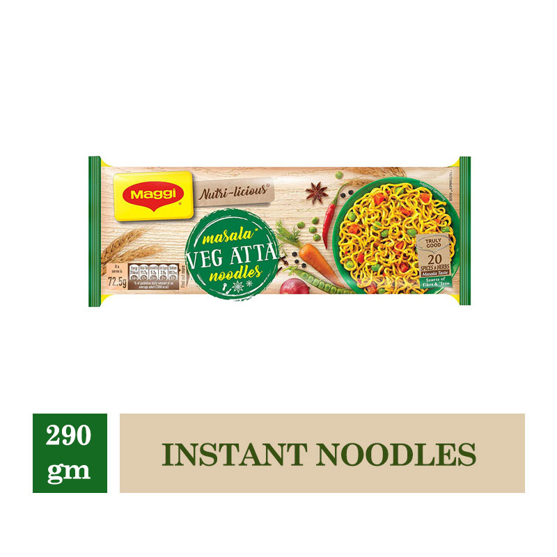 Other Brands, Maggi Nutri-licious Atta Masala Instant Noodles Vegetarian - 290gm