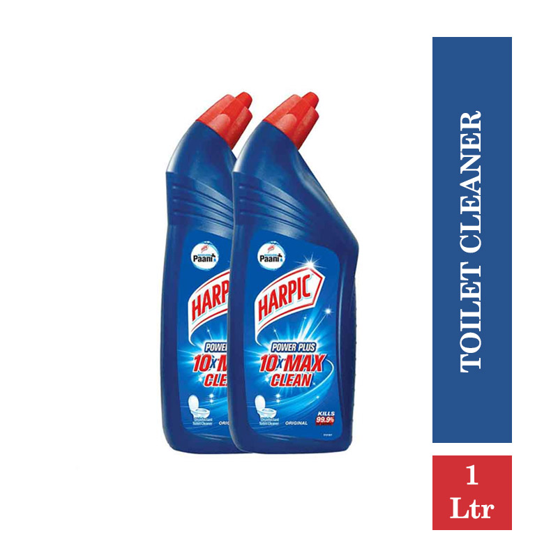 All Purpose Cleaners, Harpic Powerplus Disinfectant Toilet Cleaner, Original - 1Ltr (Buy 1Ltr Get 1 Ltr Free)