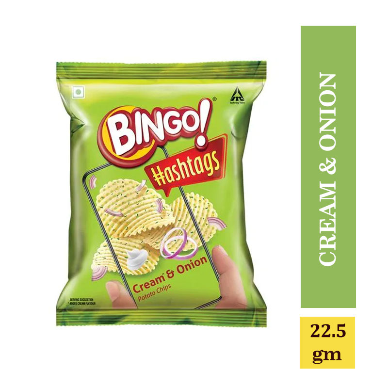 Summer Special, Bingo Potato Chips - Cream & Onion - 31gm
