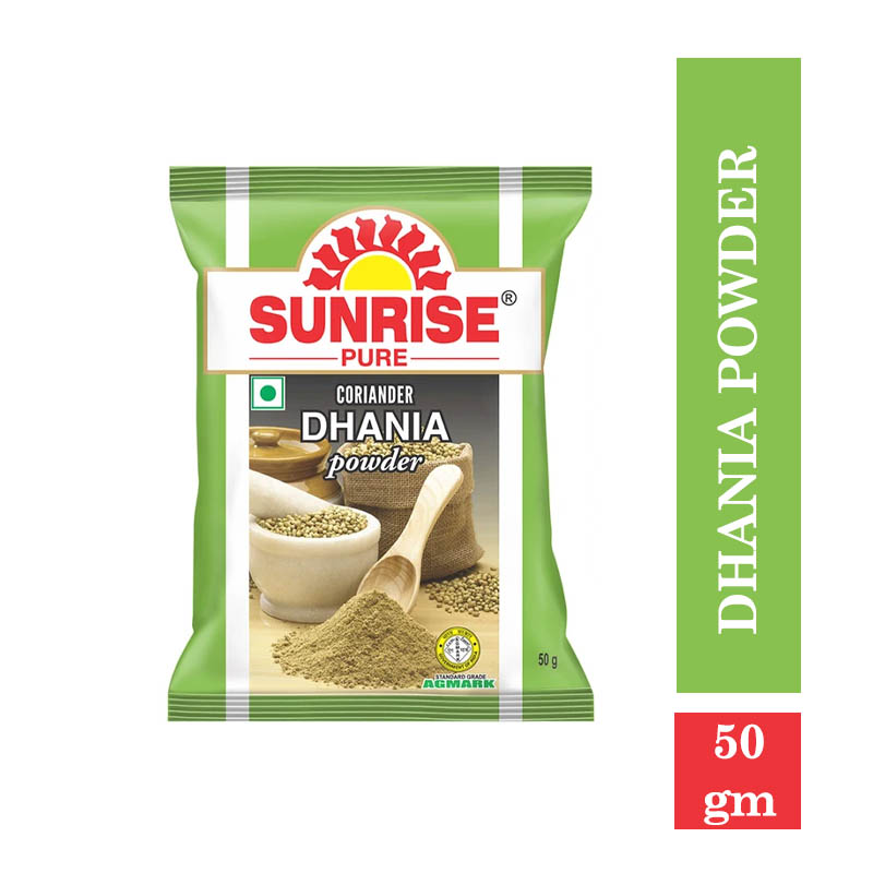 Other Brands, Sunrise Coriander (Dhania) Powder - 50gm Pouch