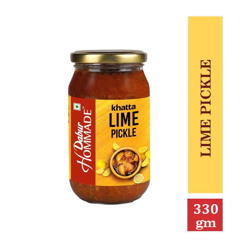 Dabur, Dabur Hommade Katta Lime Pickle - 330gm (30g extra free)